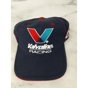 NASCAR Valvoline Racing Cap Hat #6 Mark Martin Strapback Blue Adjustable